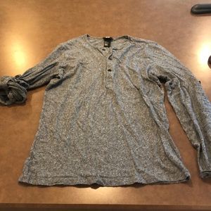 Gray H&M Long Sleeve/Roll-up T-Shirt